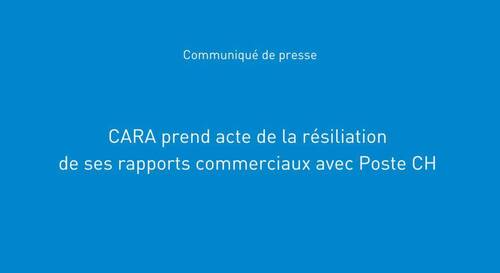 Le fournisseur technique de CARA a résilié le contrat